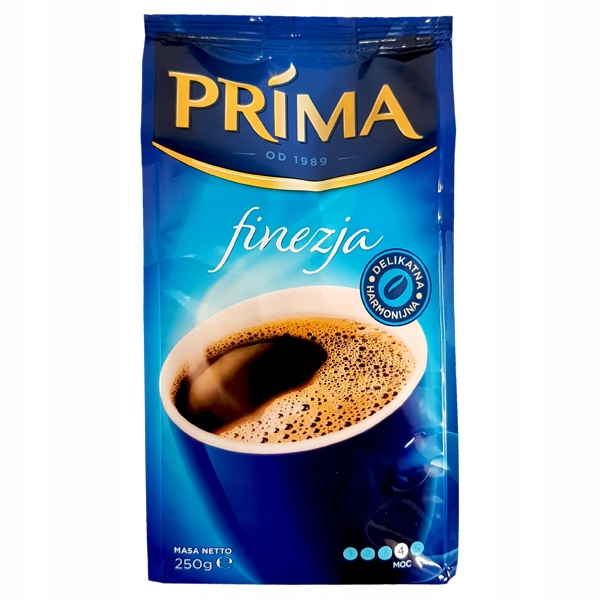 Kawa Prima Finezja 250g Mielona Torba, 26-09-2026r.