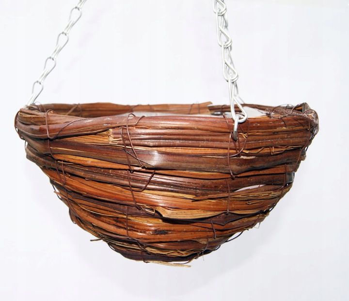 doniczka donica osłonka wisząca wiklina