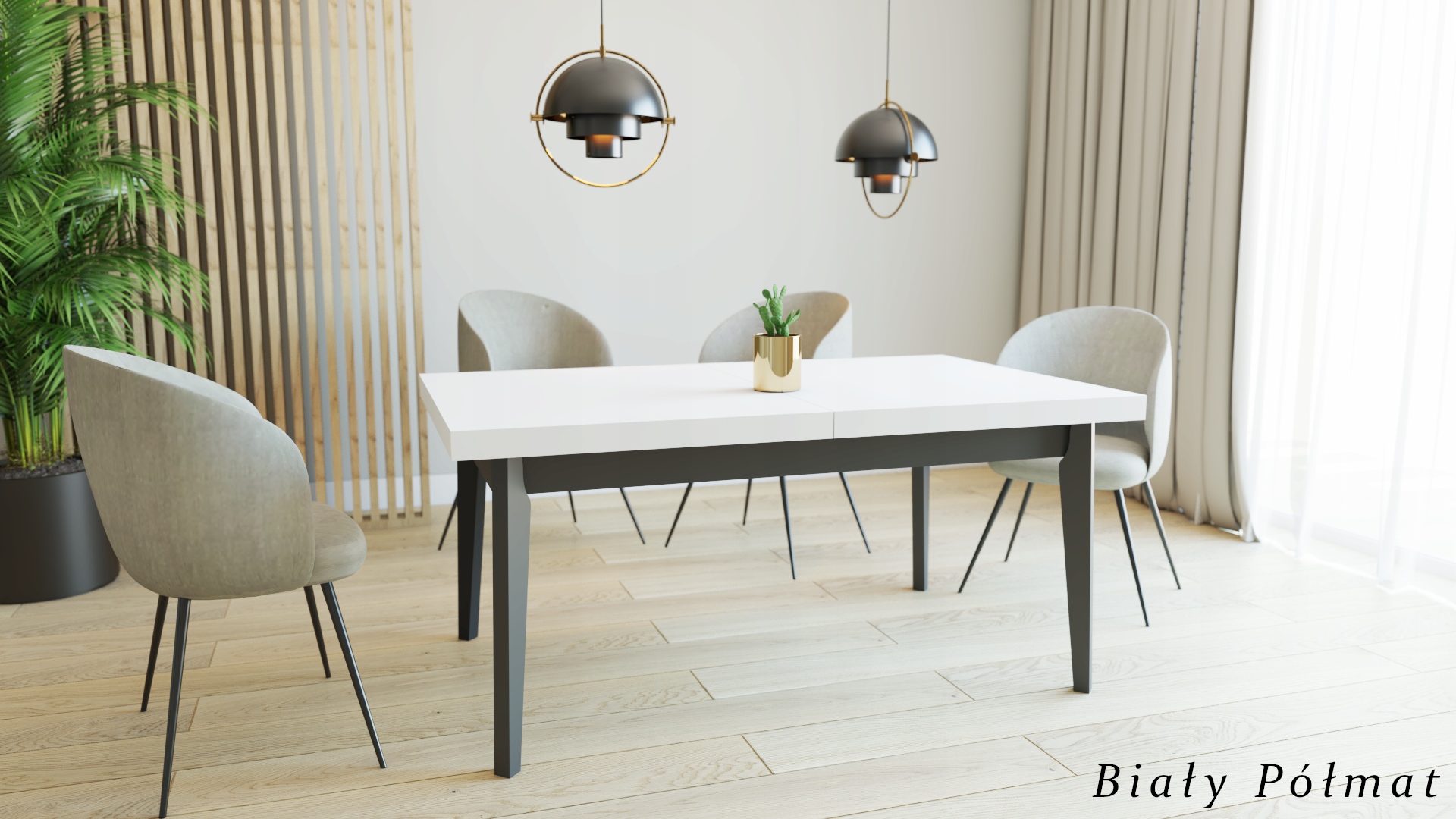 Stół Skandynawski 140x85x220 cm Dąb Lancelot Wysokość mebla 76 cm