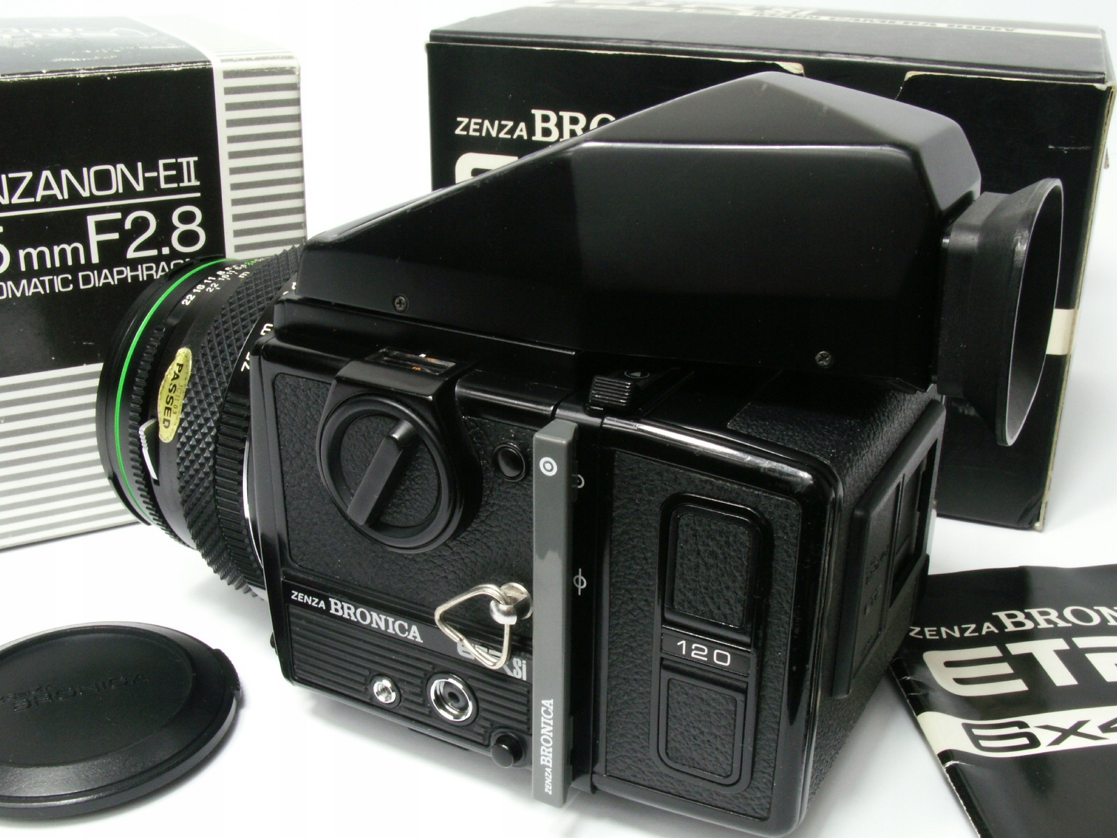 Bronica ETRSi + Zenzanon EII 75mm + pryzmat + pudełka! SUPER CENA! Model ETRSi