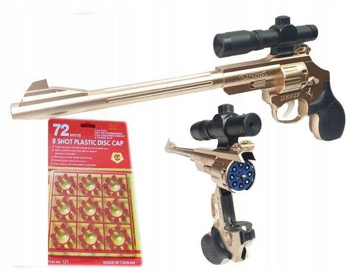 PISTOLET NA KAPISZONY SPŁONKĘ REWOLWER