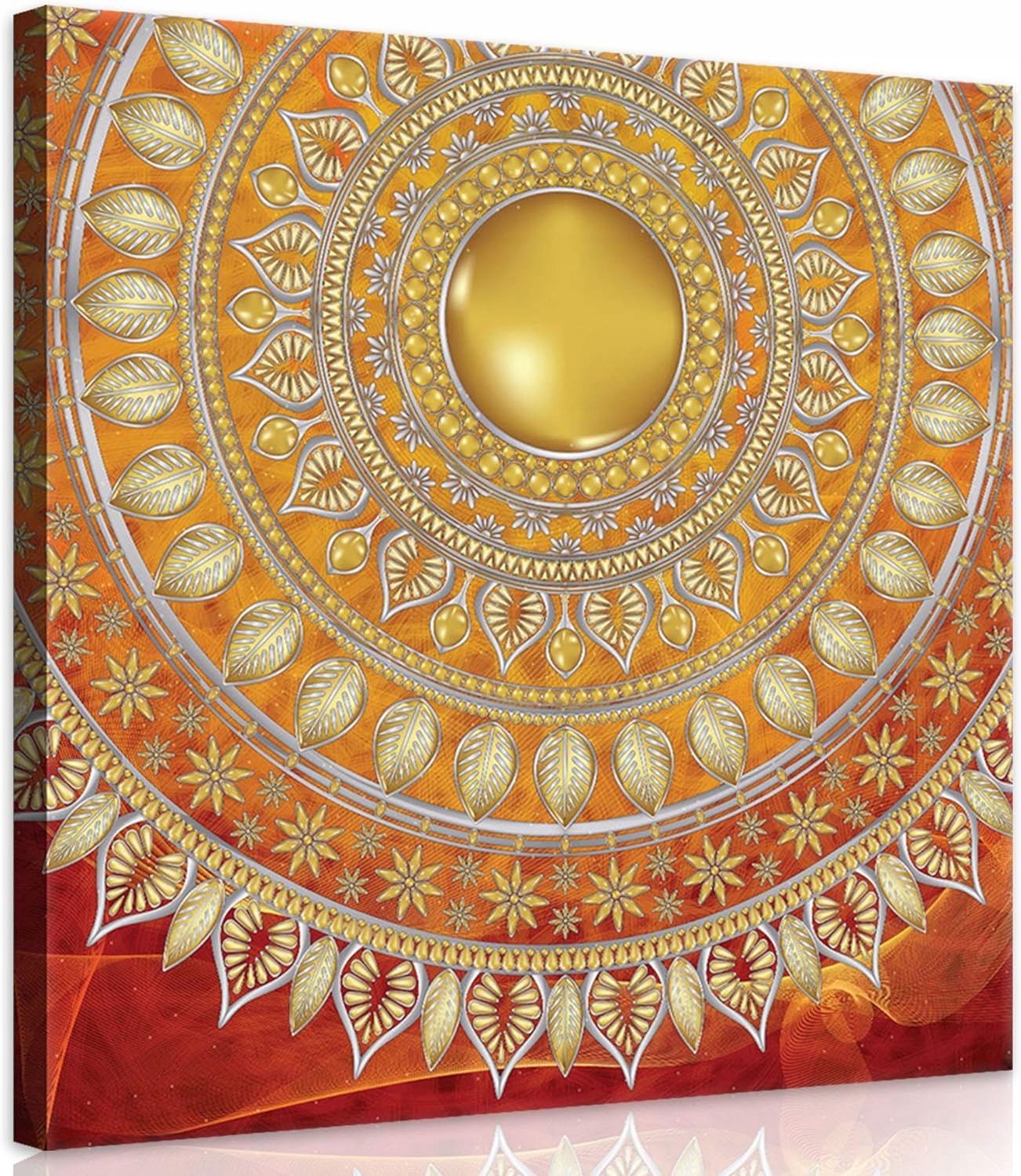 Obraz 80x80 Zlatá mozaika Abstrakce ve stylu Etno do moderního obývacího pokoje