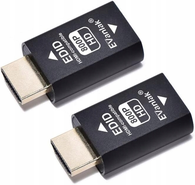 EVanlak 3. generace emulátor Hdmi Edid, 2 balení