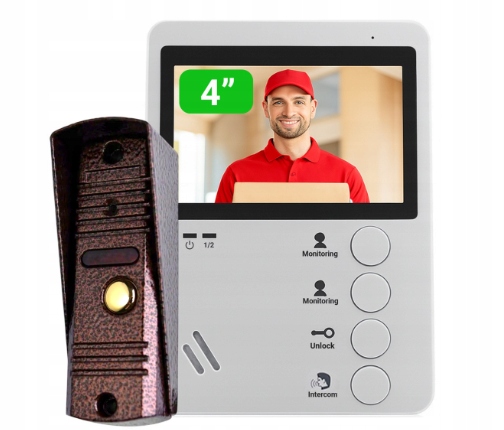 Sada Videovrátnik domofon Mia VID-4W Káblová bránová stanica pre bránu