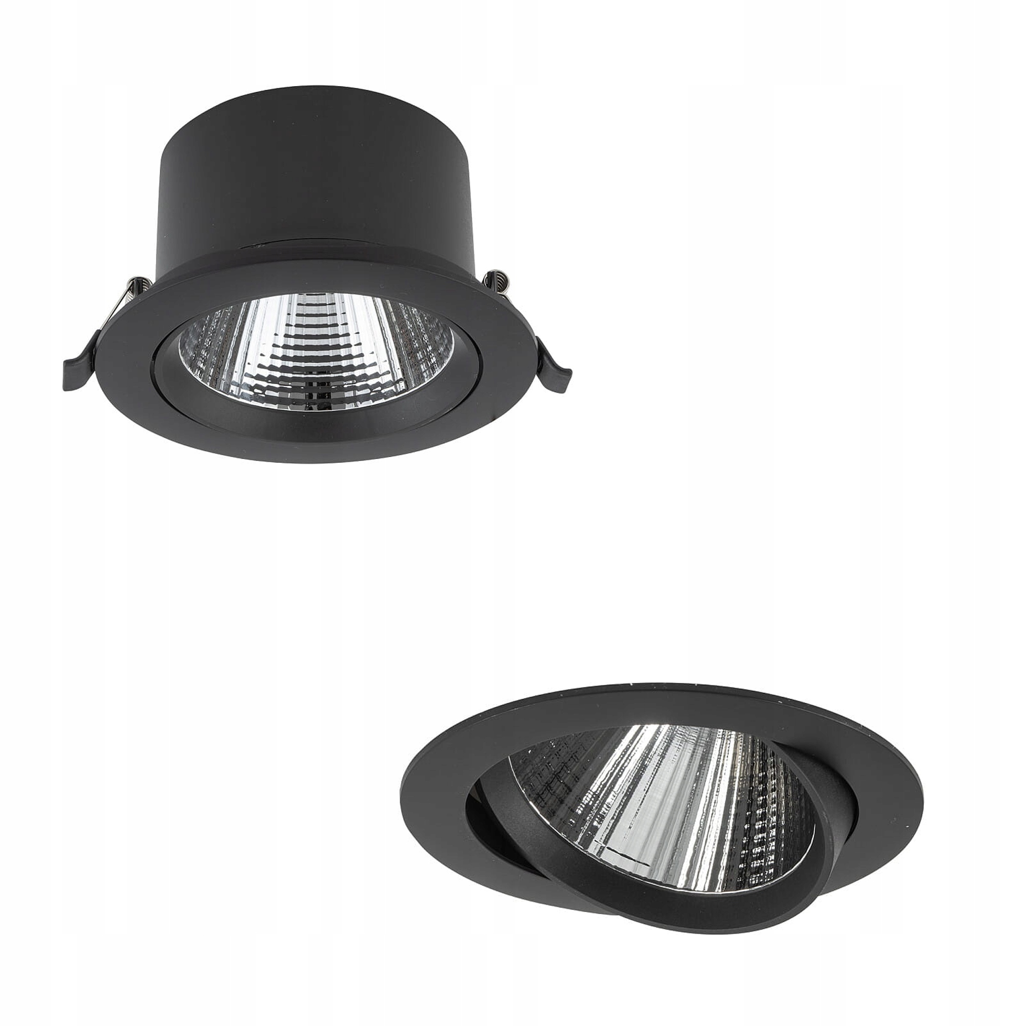 Stropní bodové podomítkové očko Egina 15W 4000K černé IP20 Nowodvorski