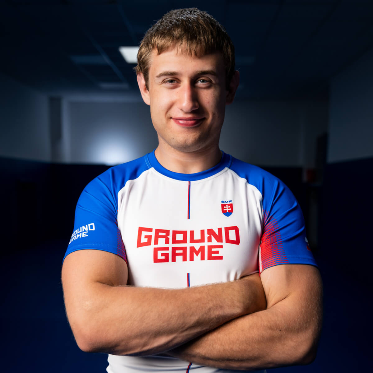 Rashguard Słowacja krótki rękaw (Biały) XL Ground Game