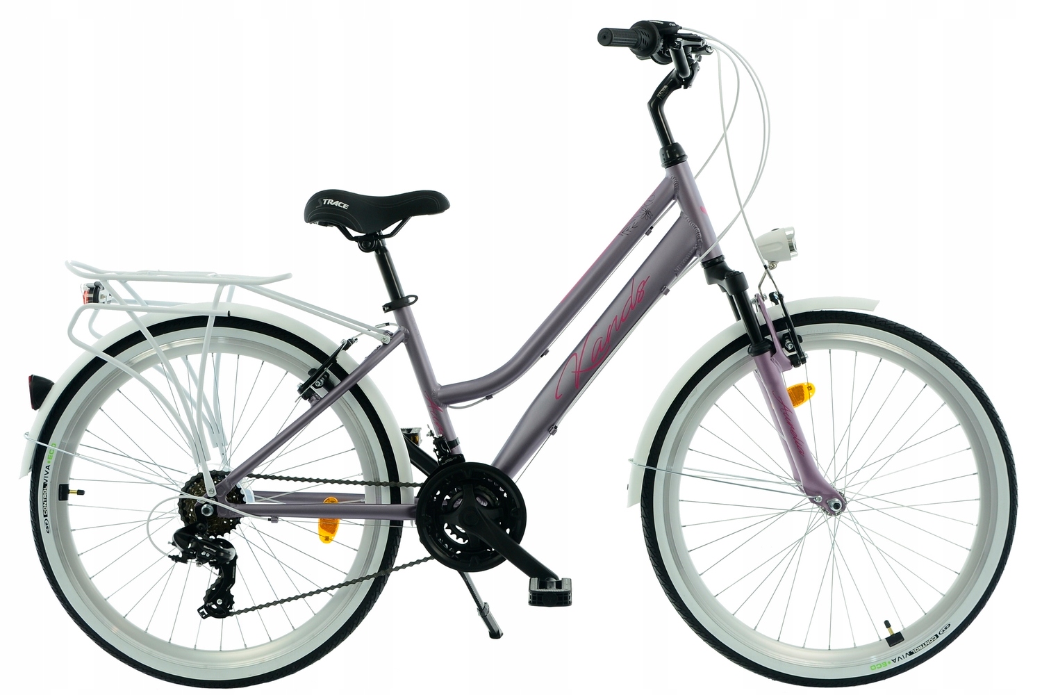 Rower Miejski 26 Kands Aurelia wrzosowy mat R15 wzrost 140-158 cm 2025