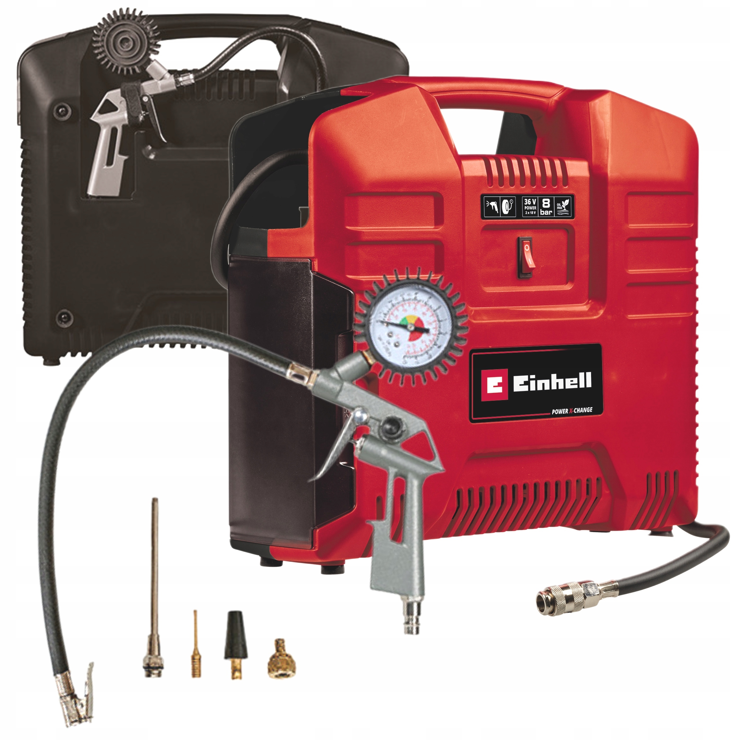 Einhell Akumulátorový Kompresor 2x18V Te-ac 36/8 Li Of Set-Solo 4020440