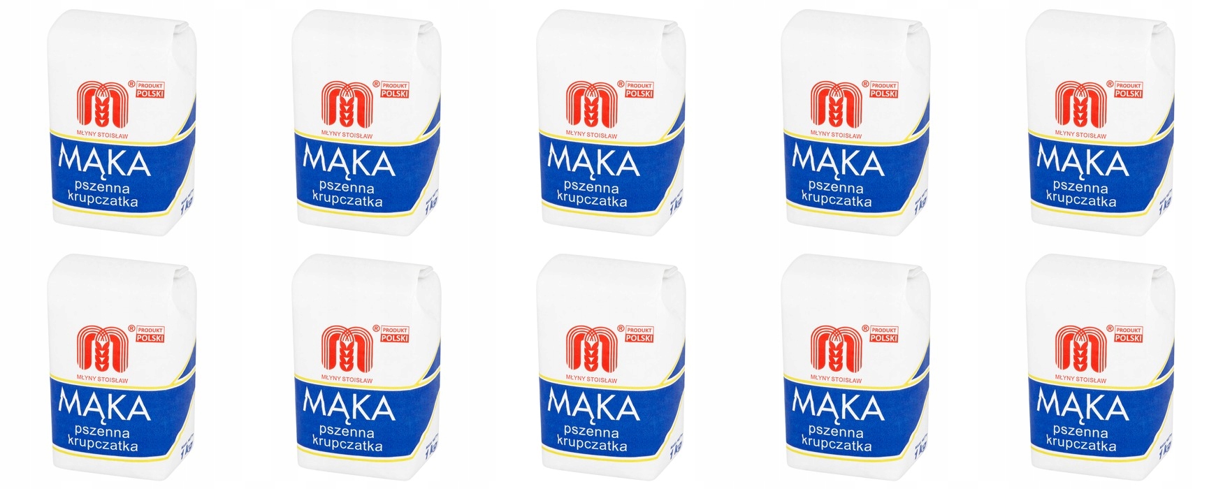 Levně 10 x 1 kg Młyny Stoisław Pšeničná krupčatová mouka