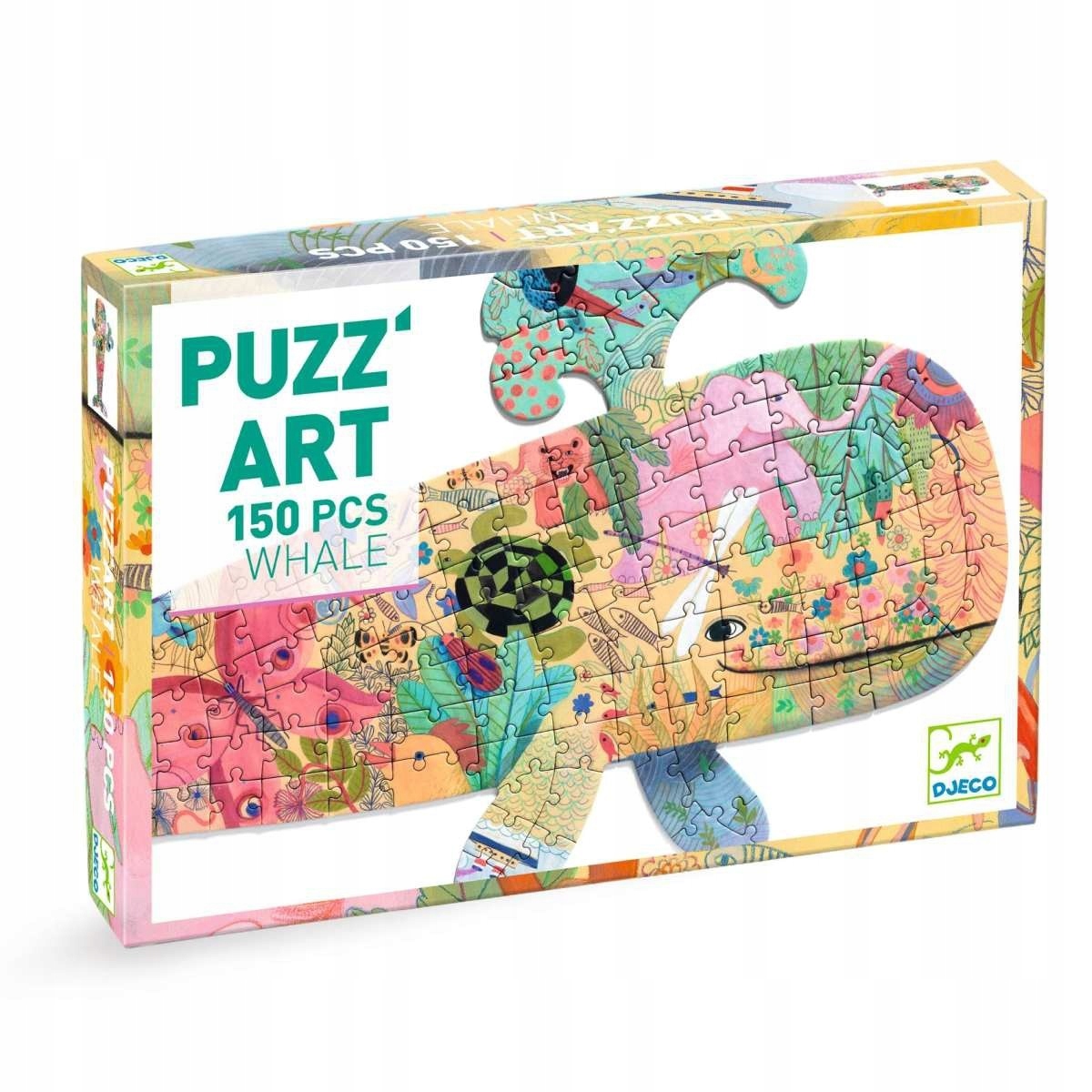 

Puzzle artystyczne kształt Wieloryb 150 el. Djeco