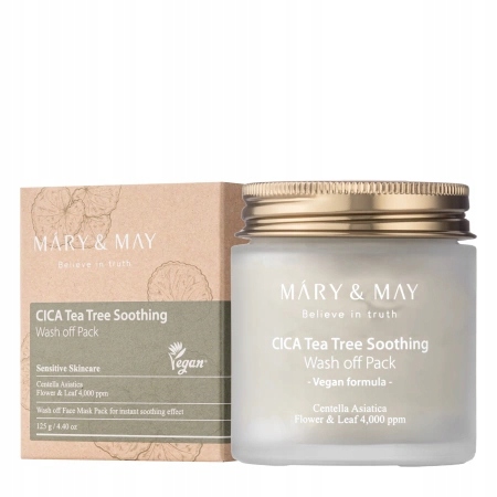 Mary&May Cica Tea Tree Soothing Wash off Pack Jílová maska s Cica a Tea Tree 125g