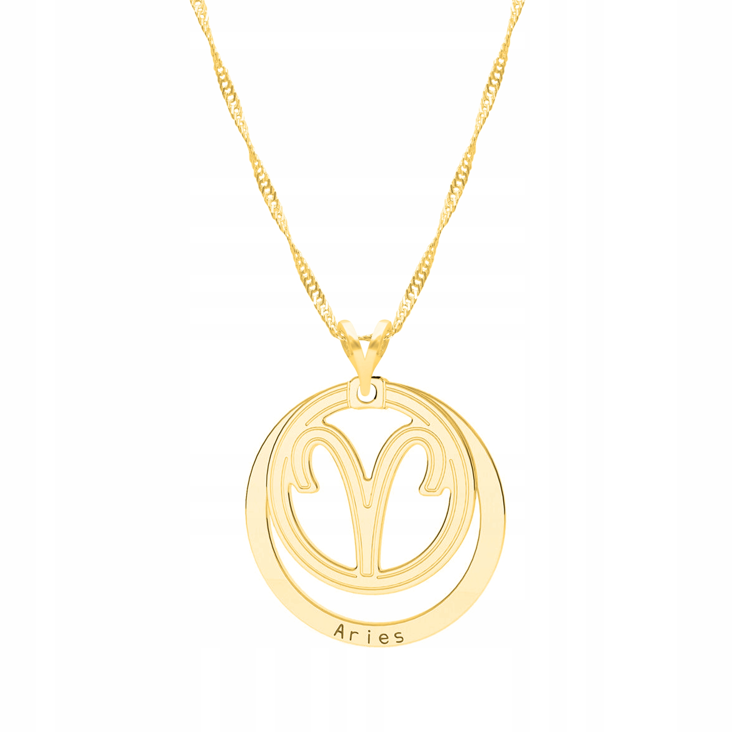 

Łańcuszek złoty naszyjnik 925 Znak Zodiaku Baran