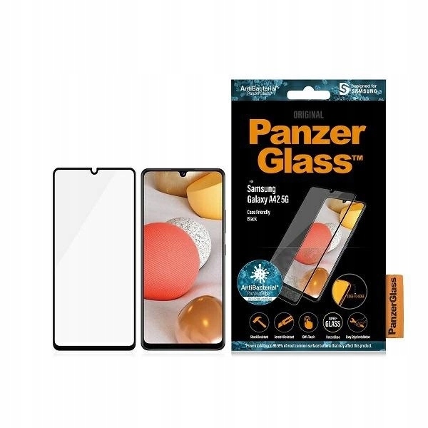 Tvrzené sklo PanzerGlass E2E Super+ antibakteriální Samsung Galaxy A42 5G