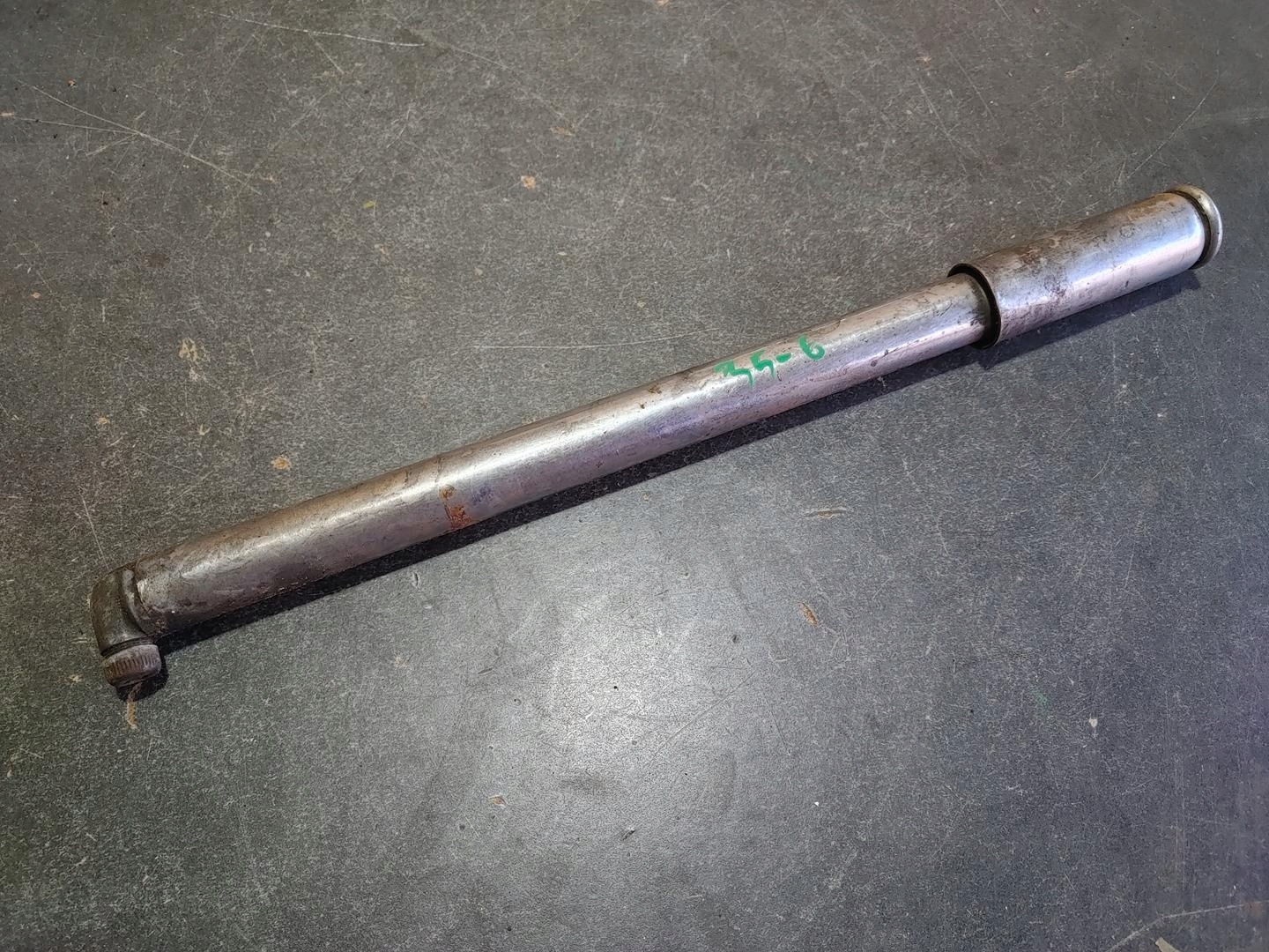POMPKA RĘCZNA ZZR 350 mm ROWEROWA MOTOROWEROWA ORYGINAŁ CHROM ŁADNA