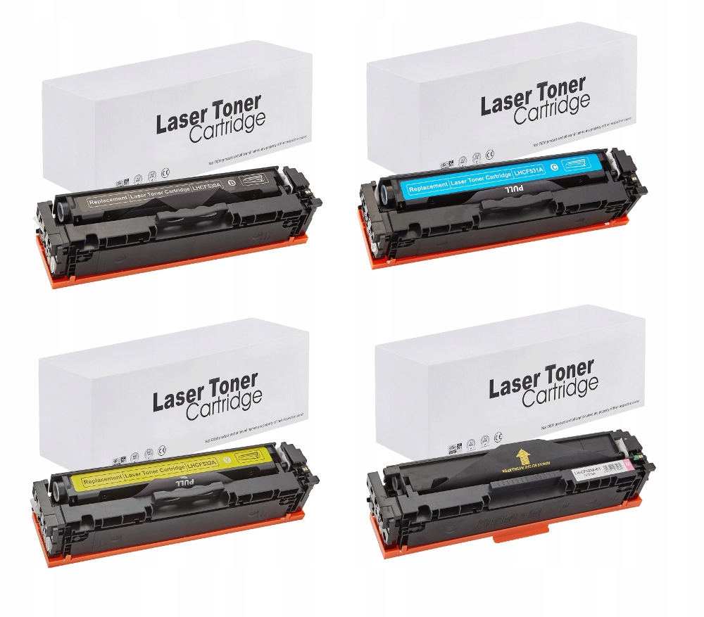 4x Toner do HP 203X HP Color LaserJet Pro M254dw