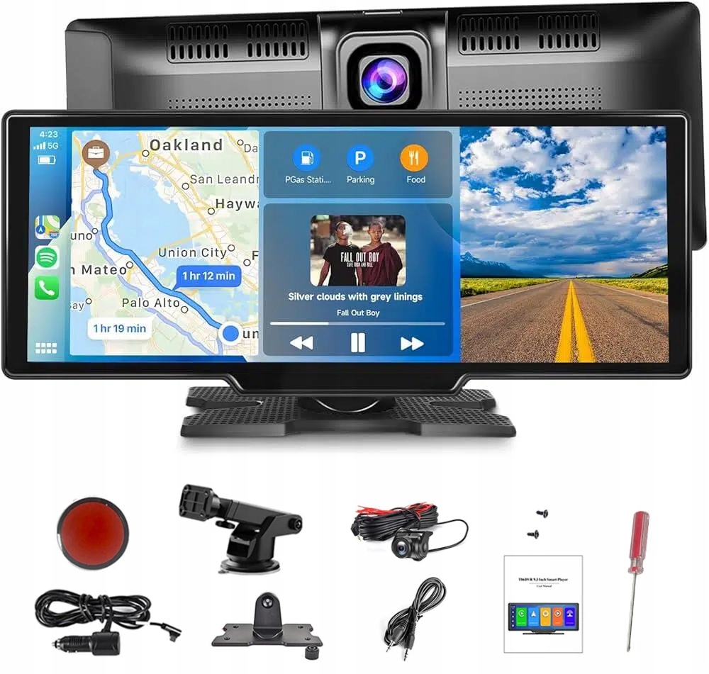 Radio Stacja Multimedialna Monitor Android Auto Apple Carplay z tylną kamer