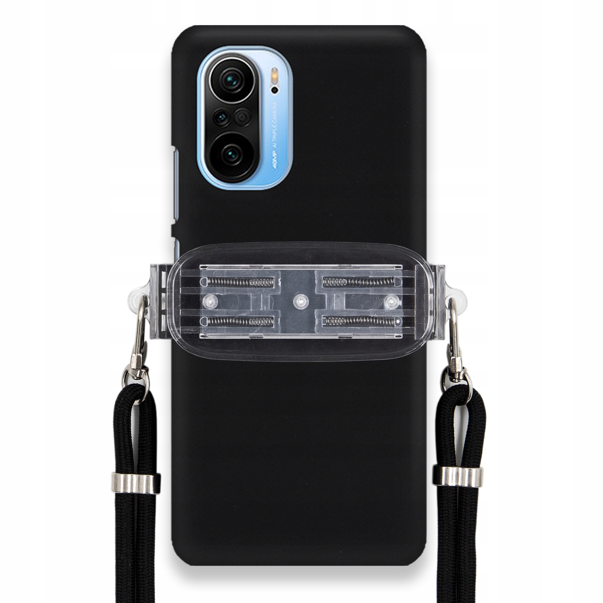 Puzdro Pre Xiaomi MI 11i Smooth Case Ochrana Držiaka Univerzálna Čierna Šnúrka