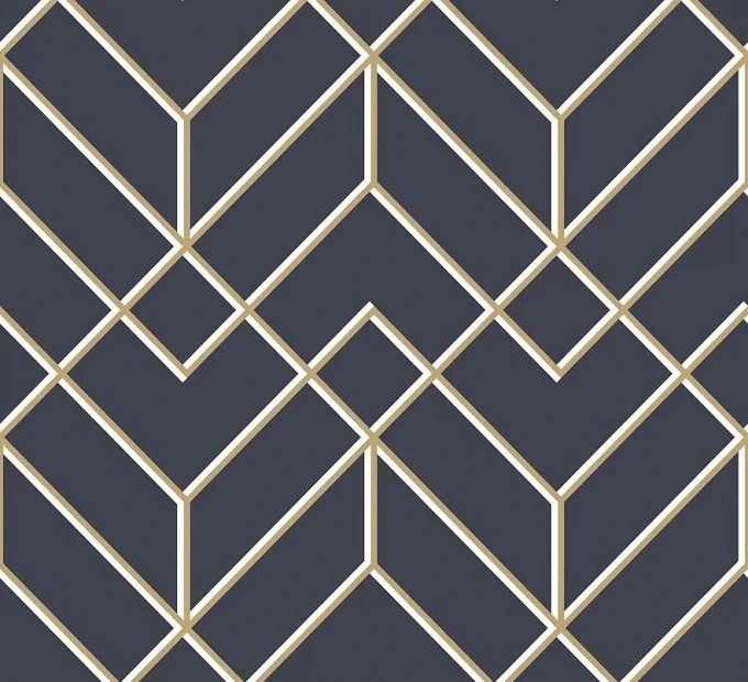 

Tapeta granatowa geometryczna art deco 106568