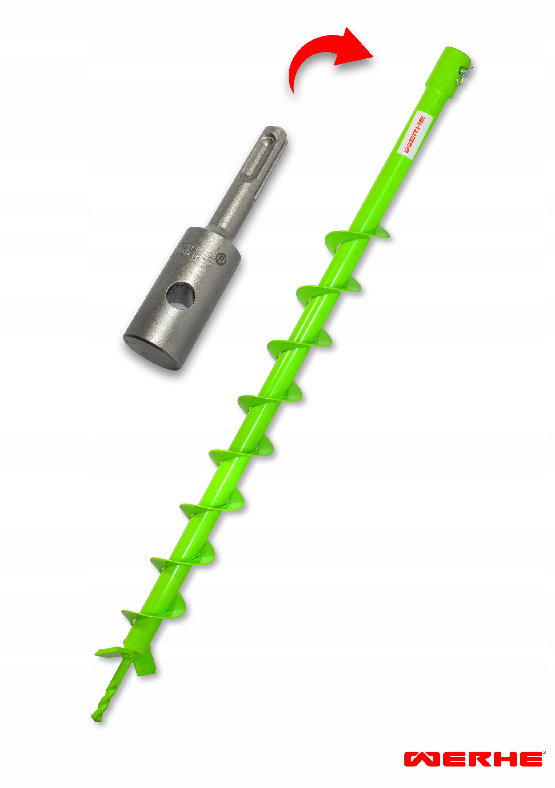 Świder Wiertło do Gleby 60 mm Adapter SDS Plus