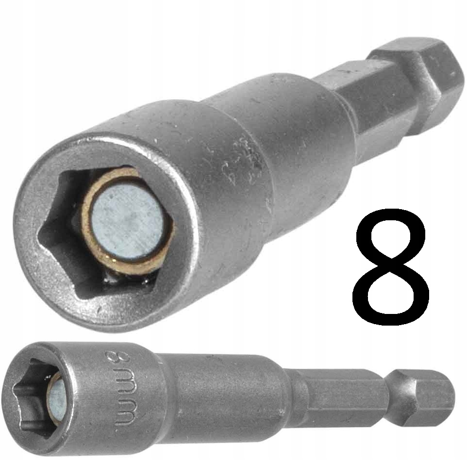 

Nasadka klucz magnetyczny farmer 8mm x 65mm Długa