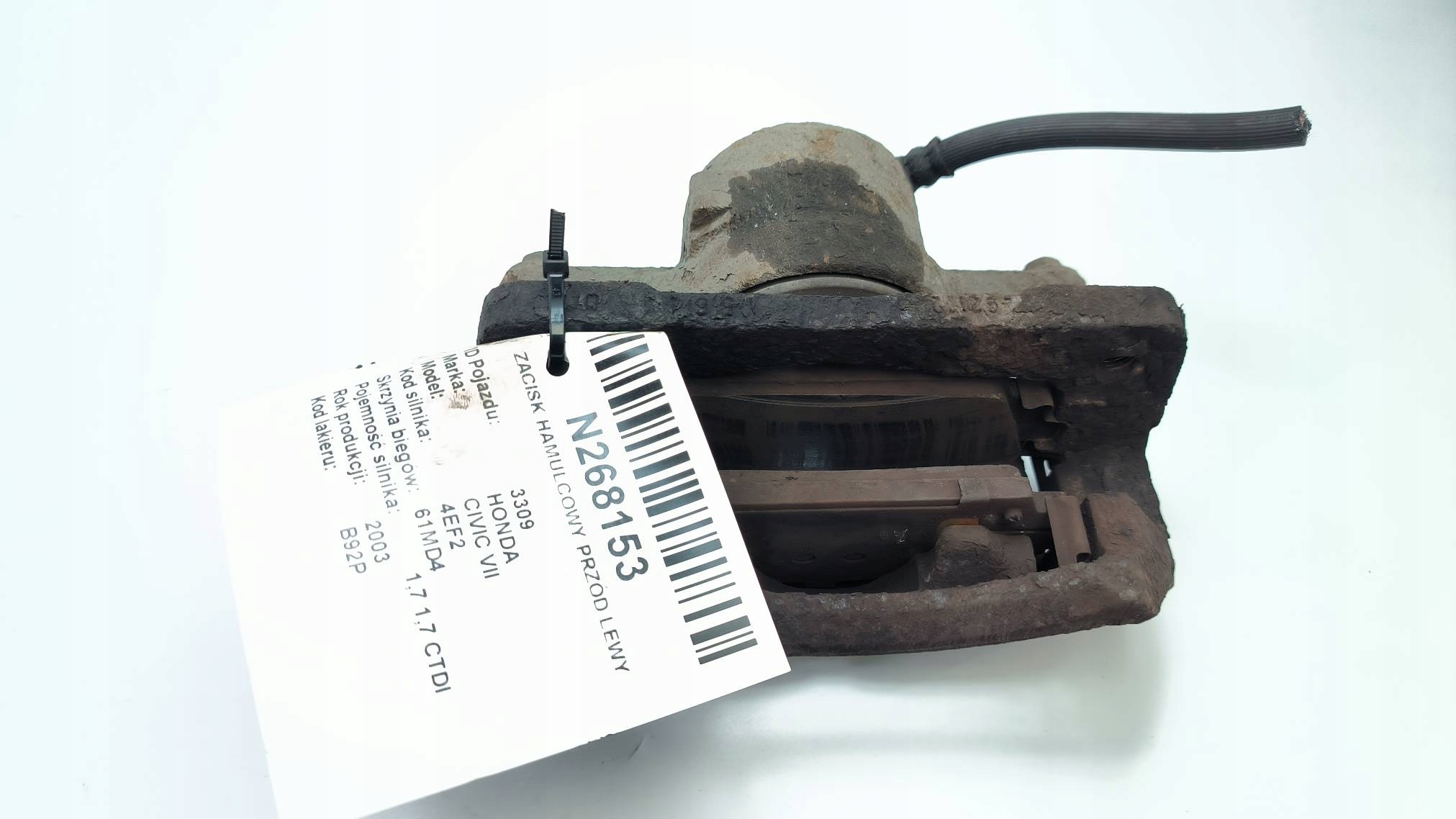 caliper brake front left 1.7 CTDI HONDA CIVIC VII