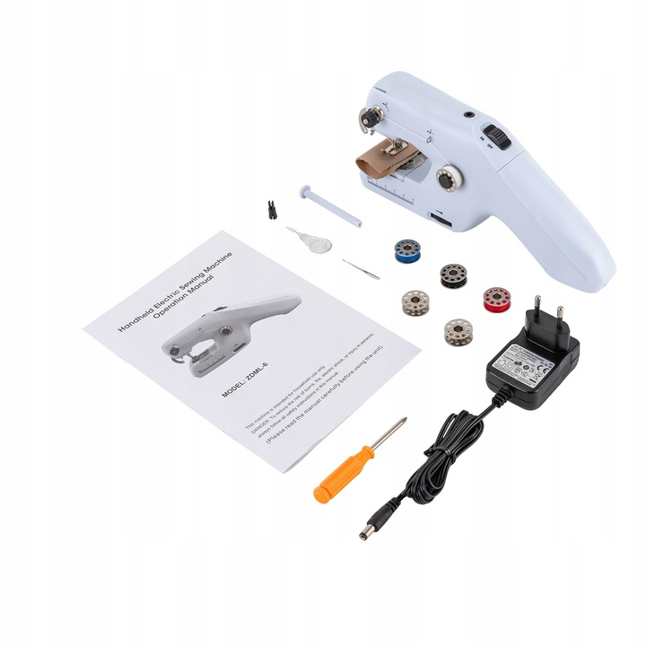 Przenośna mini maszyna do szycia RegMag PKSZ-03 biała – Wymiary produktu