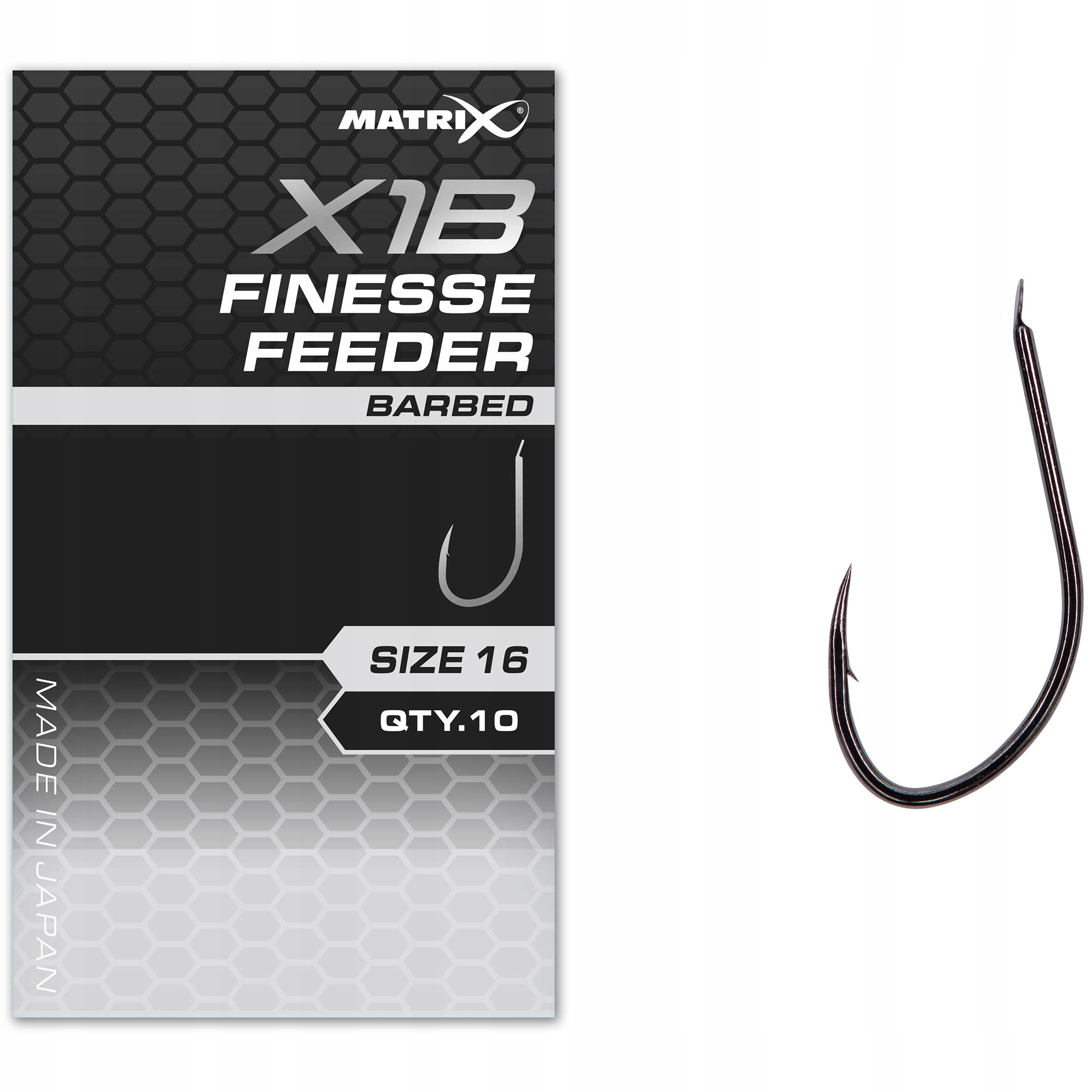 Haczyki Matrix X1B Finesse Feeder Barbed 18