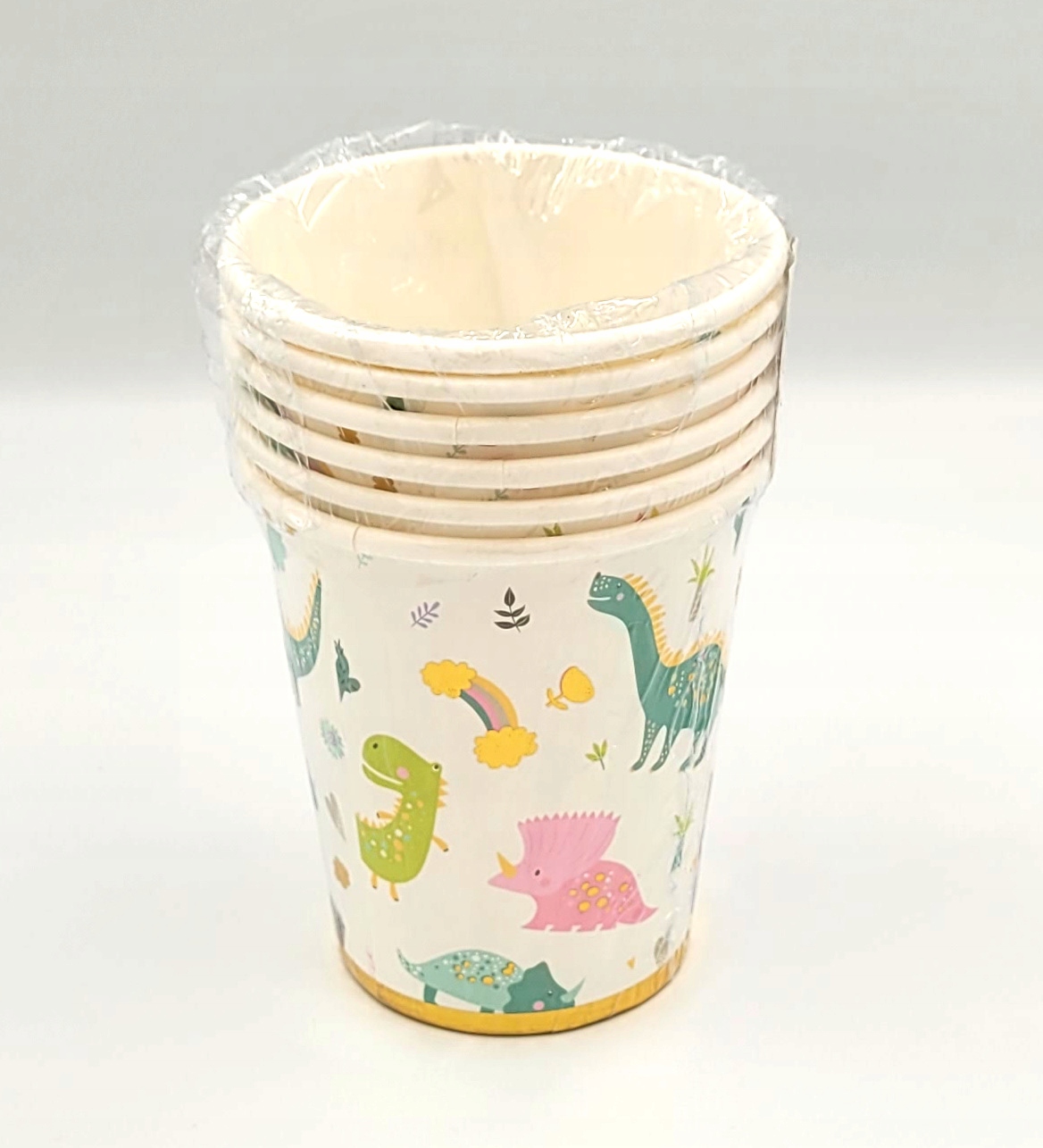 Kubeczki papierowe Dinozaury- 6szt.- 200ml