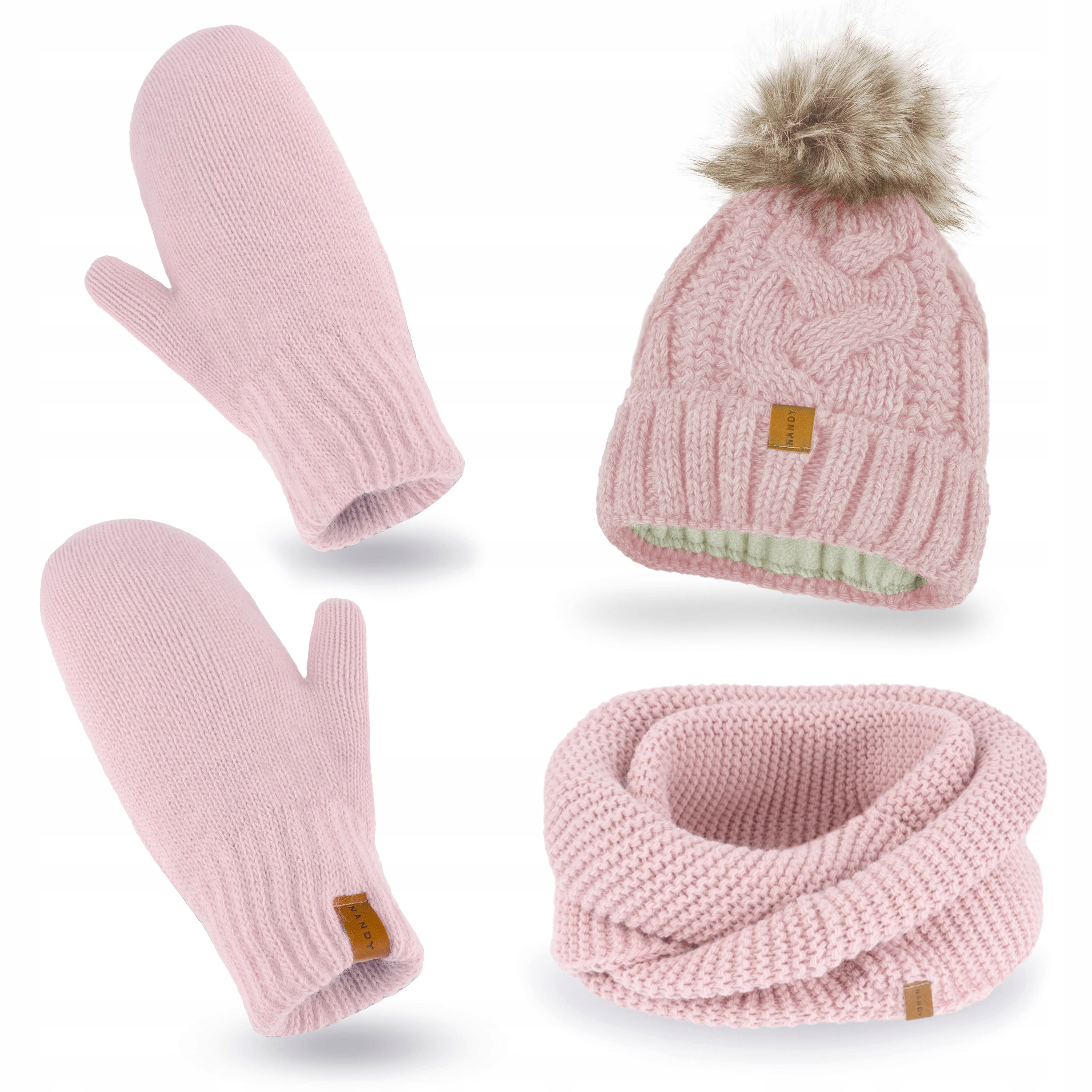 Dámská zimní sada Nandy Čepice Nákrčník rukavice, teplá zimní sada