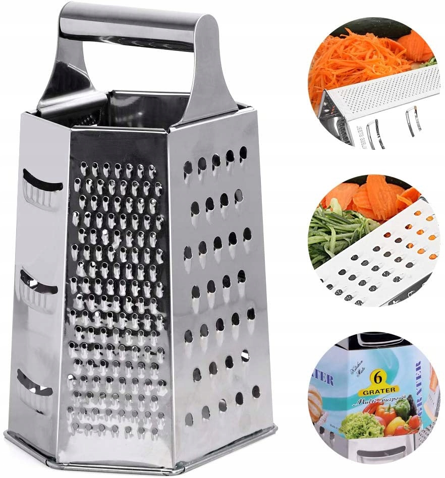 

6-STRONNA Tarka Z Uchwytem, Szatkownica