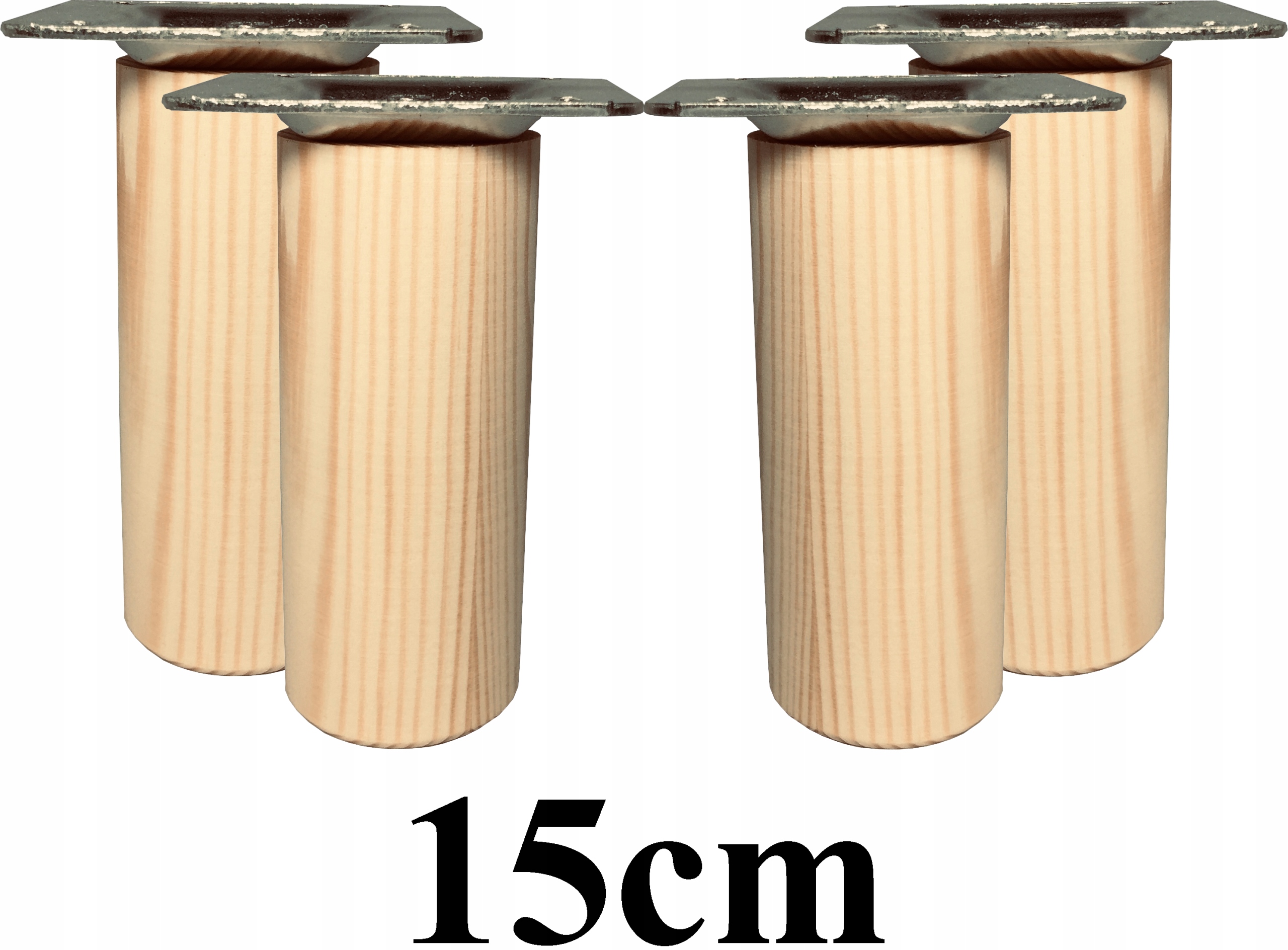

Nóżki Drewniane toczone 15cm zestaw 4 blachy