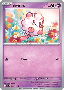 Ascended Heroes 093/217 Swirlix