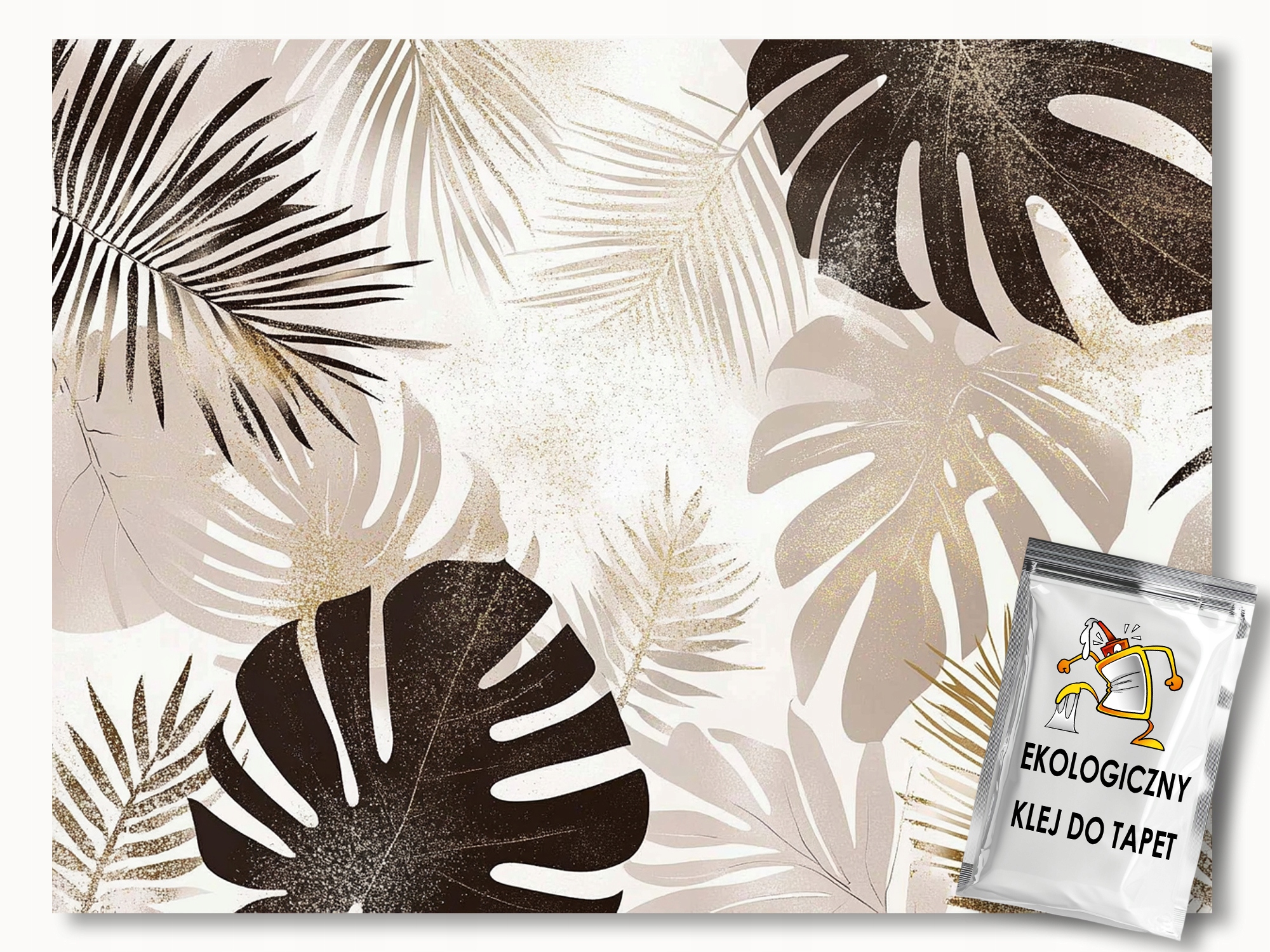 Fototapeta Flizelina Grafika Listy Monstera Palma Glamour 350x270 155g
