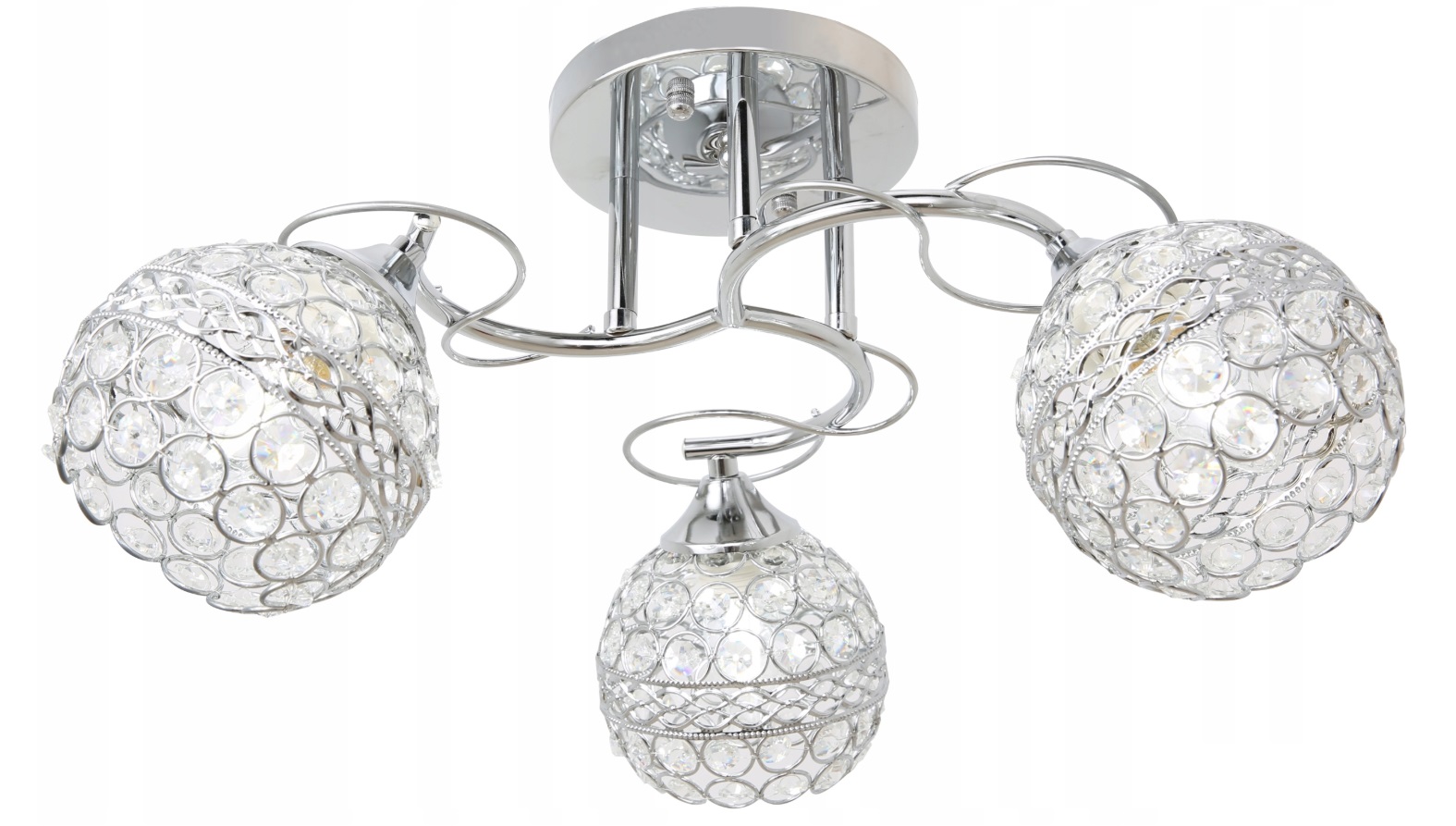 

Lampa Led Sufitowa Żyrandol Plafon Led Chrom