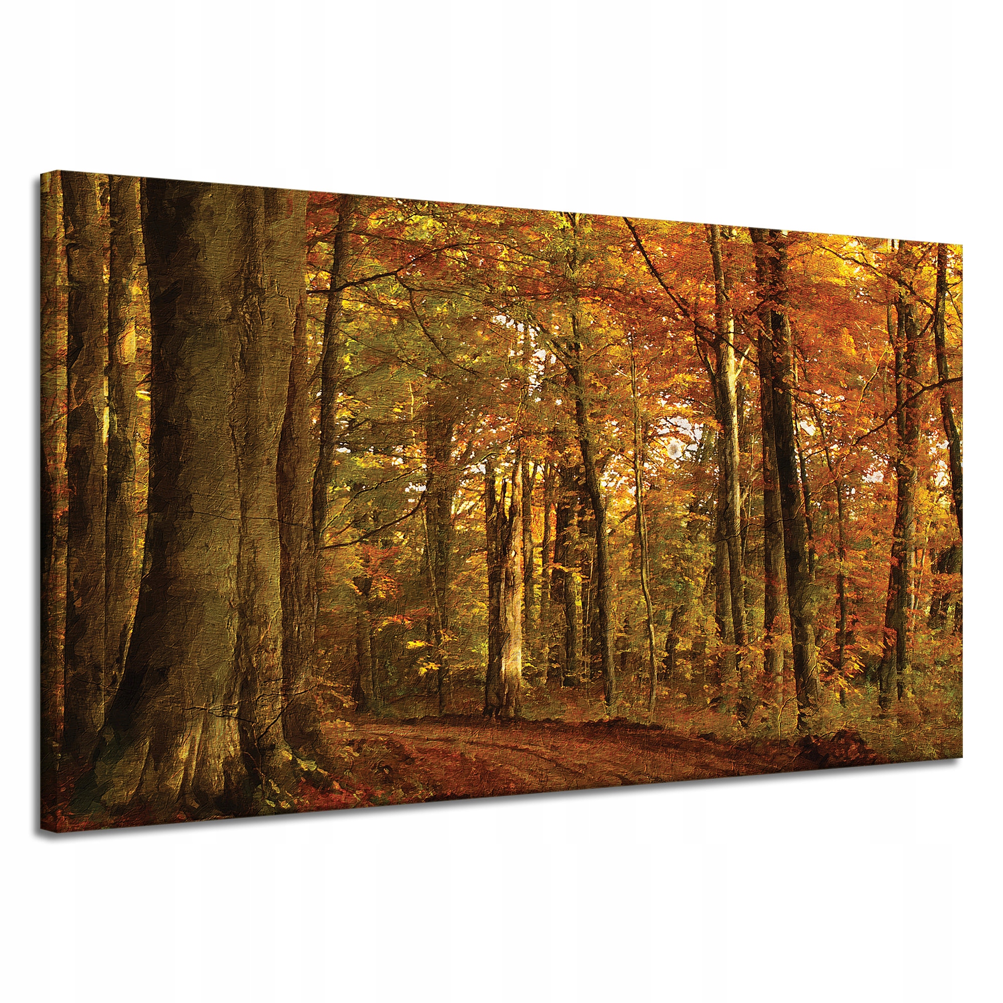 Obraz na plátně Pastelový styl Stromy Les Na podzim 120x70 cm