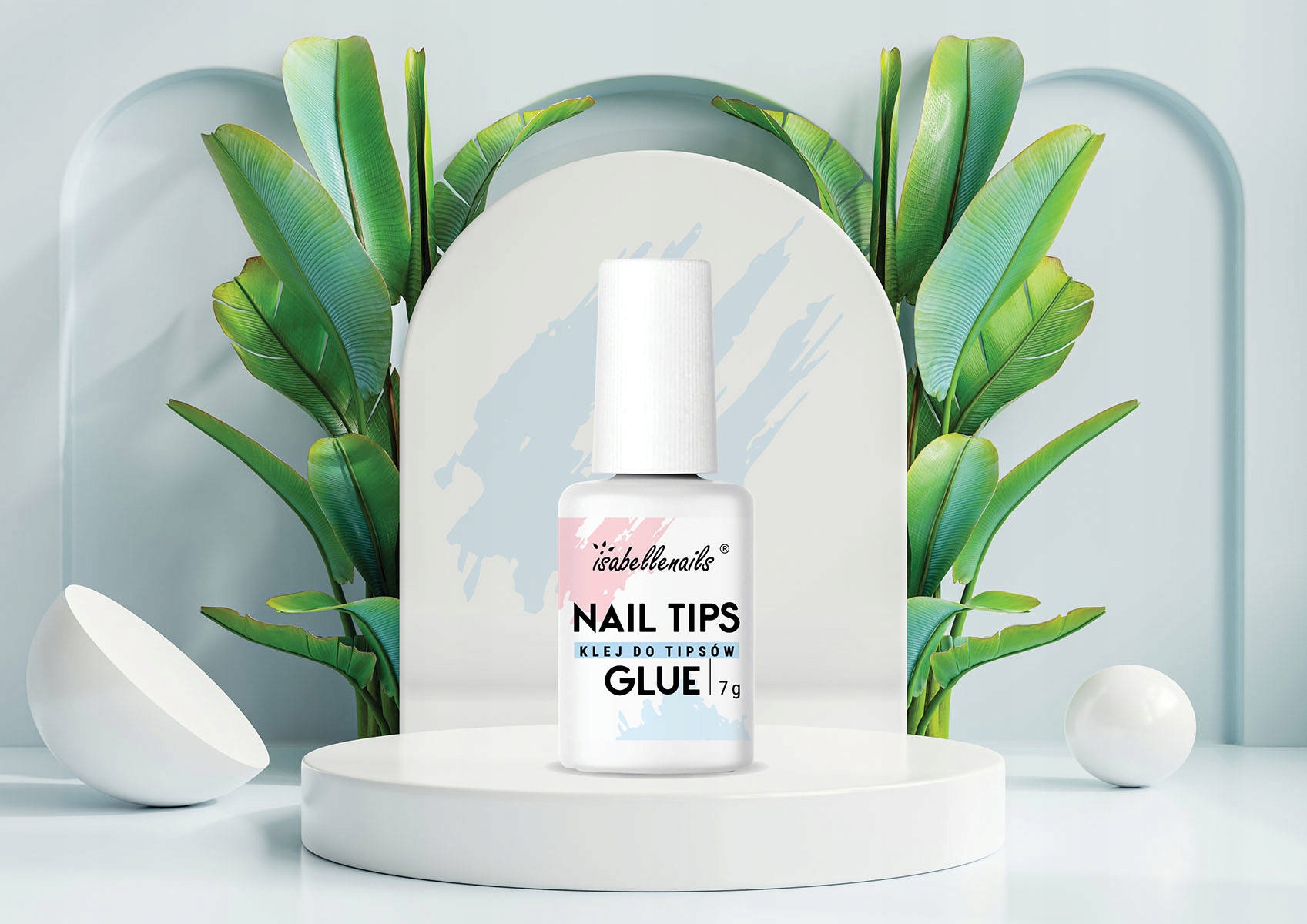 ISABELLENAILS KLEJ Z PĘDZELKIEM DO TIPSÓW 7 ML Waga 7.5 g