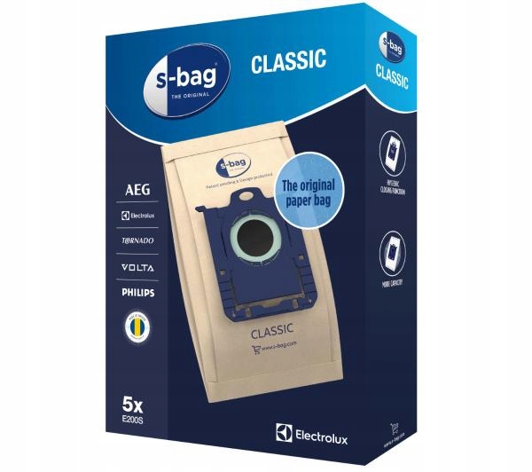 

5 x Worki papierowe Electrolux E200S S-Bag Classic