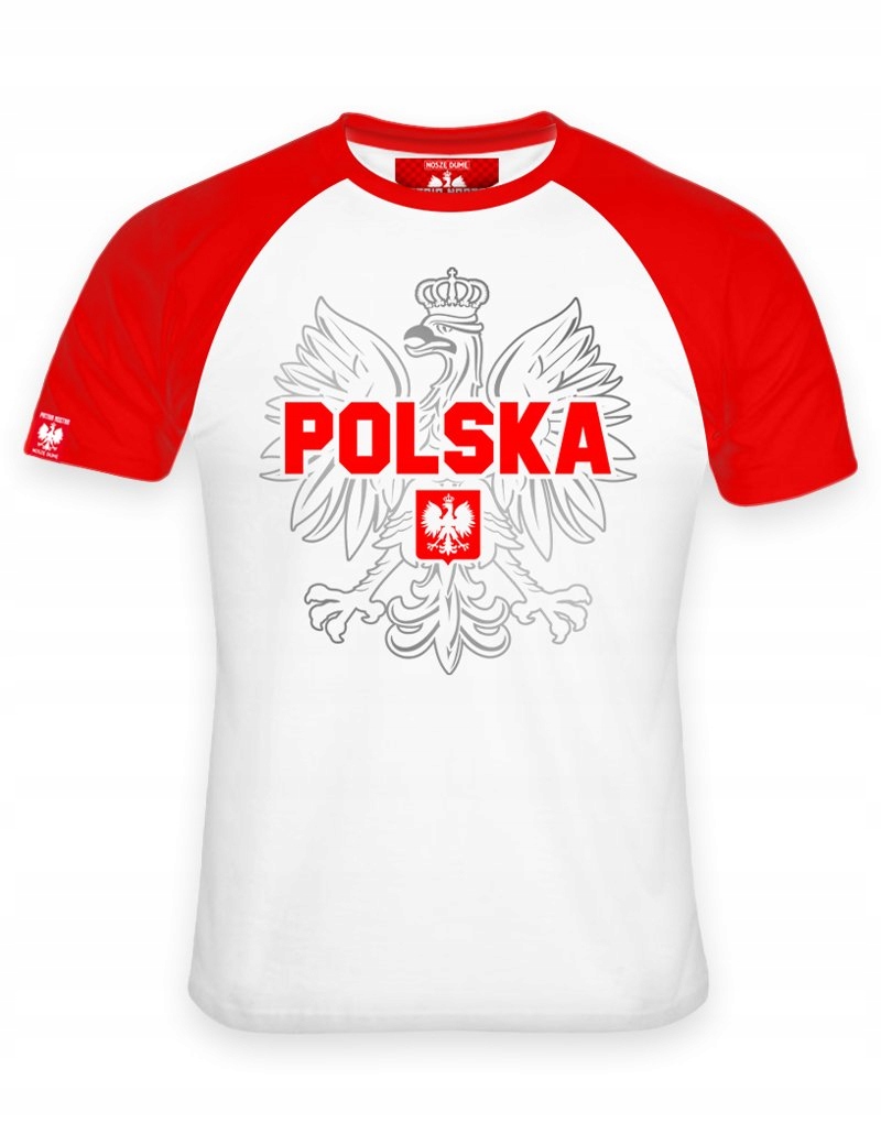 Męska Koszulka Kibica z orłem na Mecz Polska Biało-Czerwoni Reprezentacja