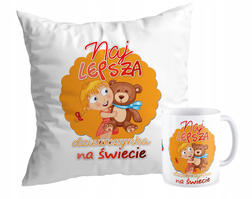 

Zestaw Poduszka + Kubek prezent Dziewczyna Szkoła