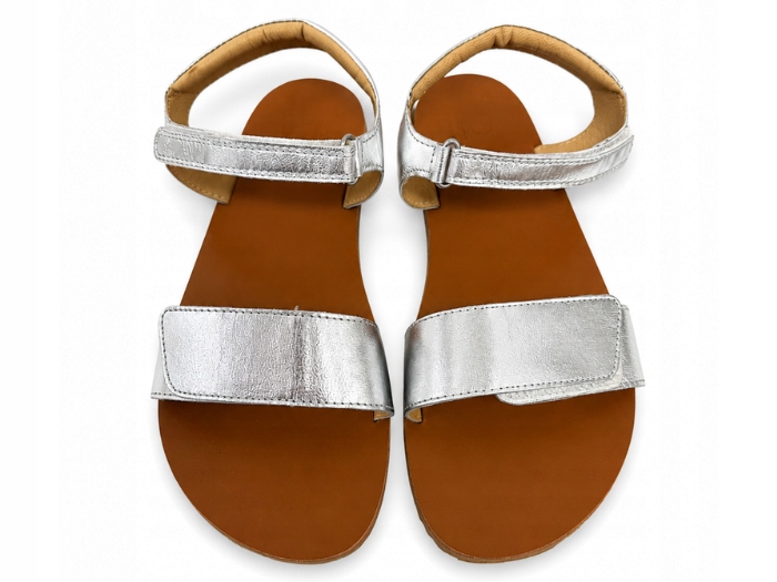Dámské sandály Barefoot 4.bare 4.Fun Silver Zero Drop 39