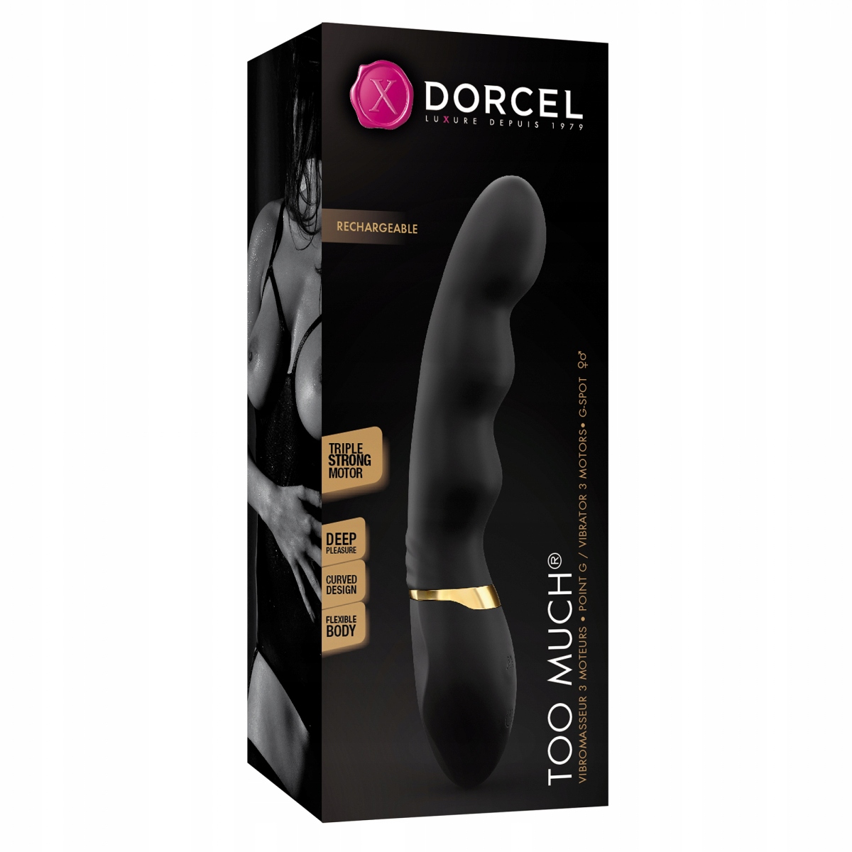 

Dorcel Wibrator Too Much 2.0 black Pochwy Waginy