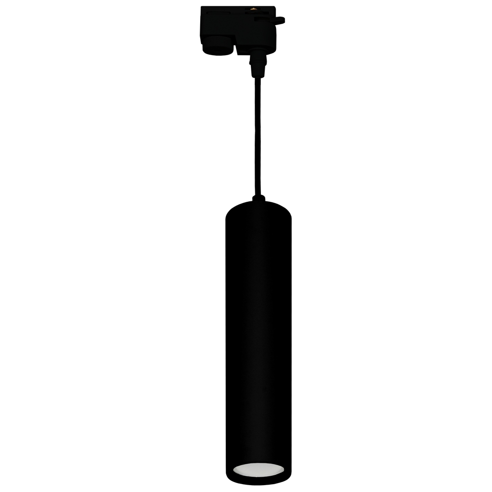 

Reflektor szynowy jednofazowy Zwis Tuba GU10 Black