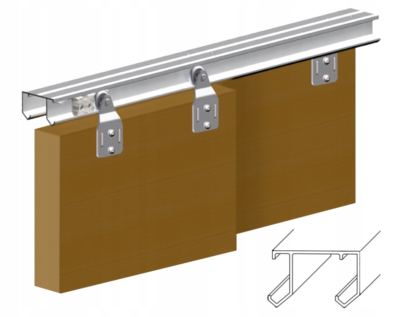 SYSTEM DO DRZWI PRZESUWNYCH HATORI ZESTAW 240cm