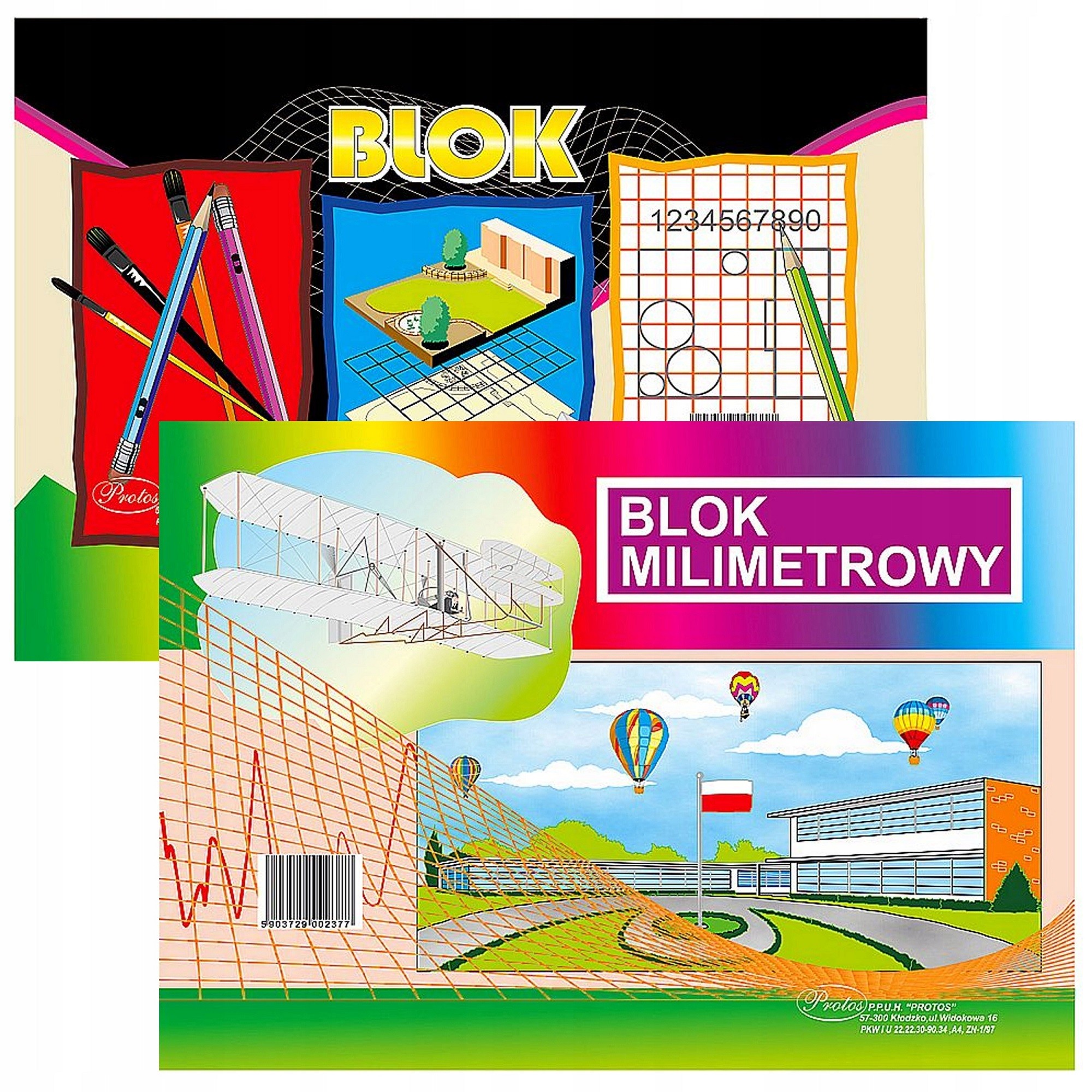 

Blok milimetrowy A4 Protos 19k z siatką