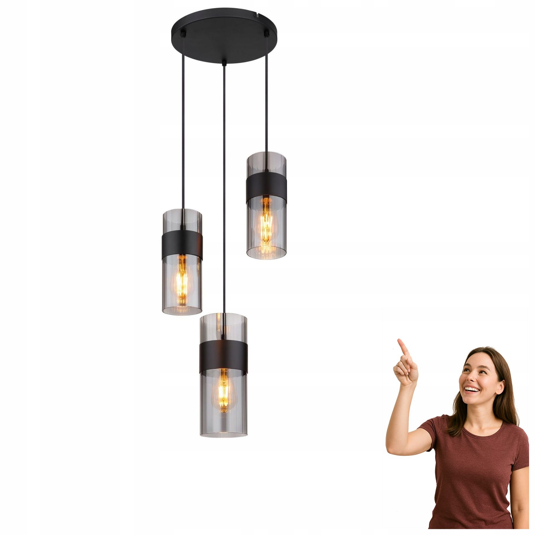 Závěsná lampa Scarfina 15718-3 Globo