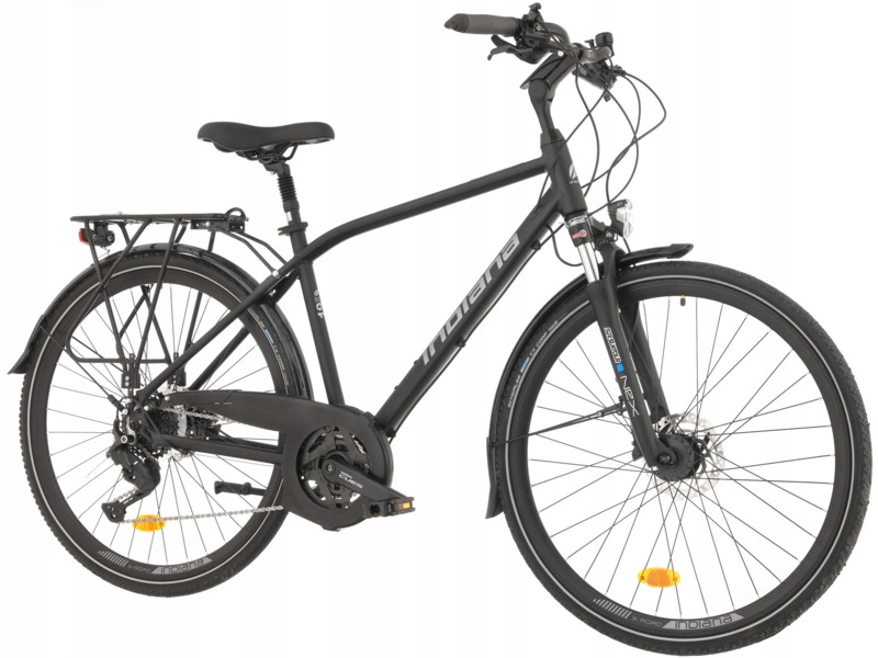 Rower trekkingowy Indiana X-Road 5.0 M19 28 cali męski Czarno-srebrny