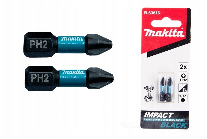 

Makita Bity udarowe końcówka Impact Black PH2x25mm