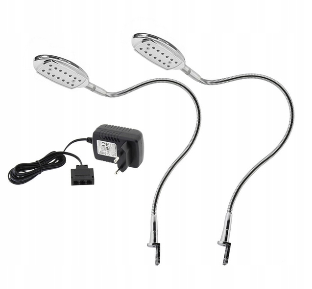 2x Led nástěnná lampa do ložnice Beta Chrom