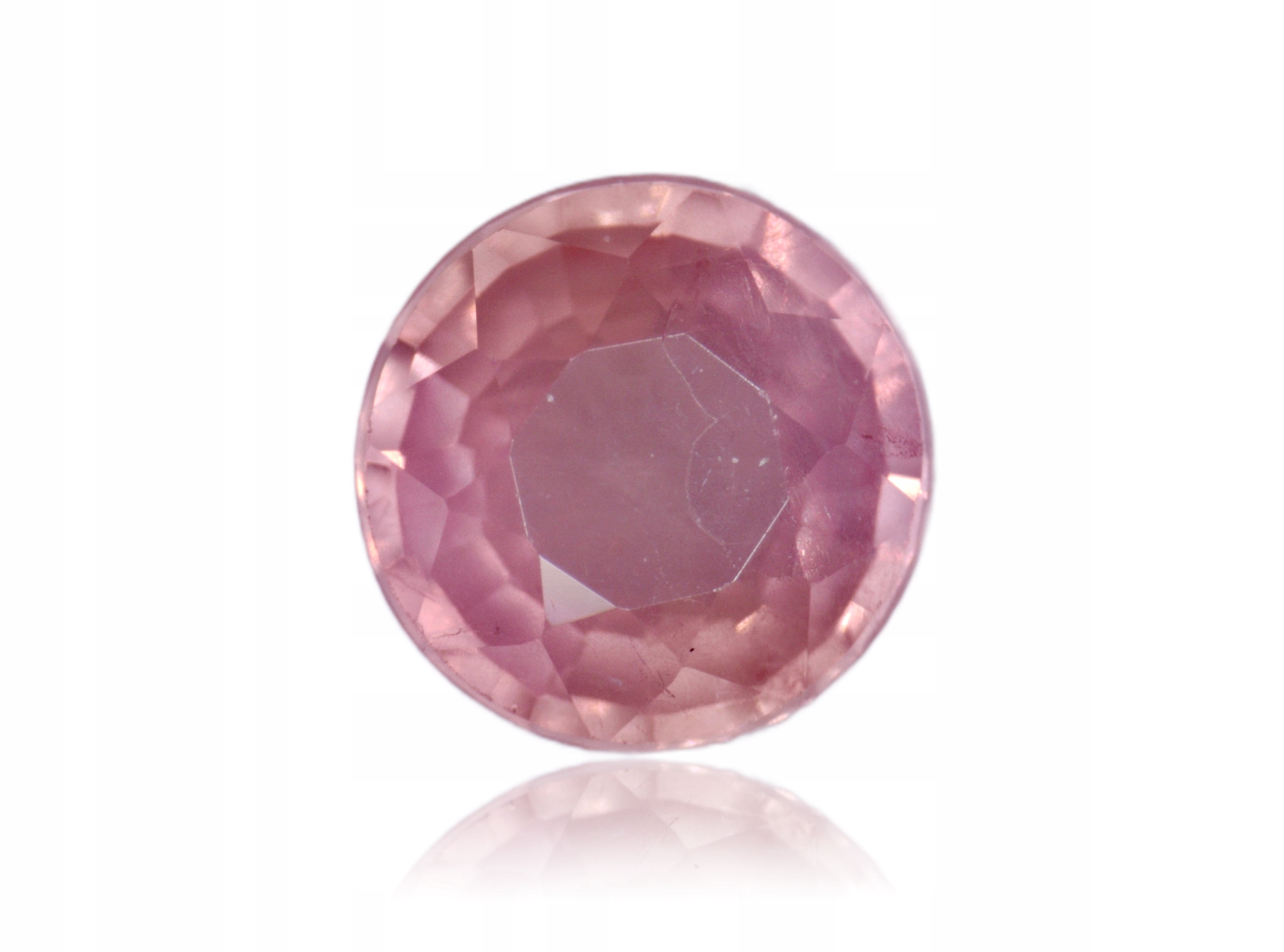 Safír 0.15ct Růžový Kulatý eCertifikát Wbd