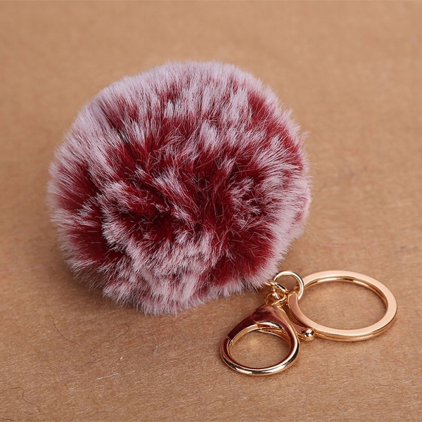 

Brelok futrzany pompon do kluczy torebki